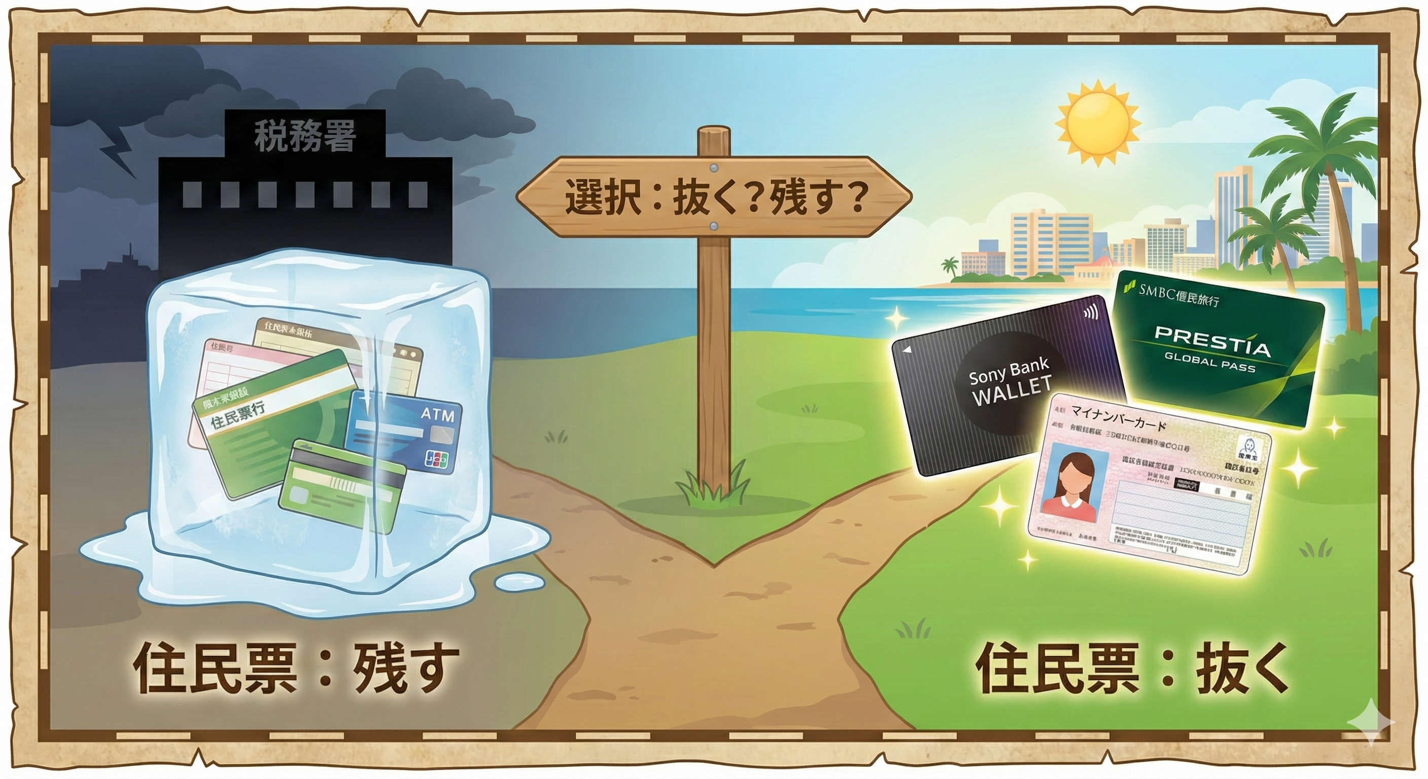 住民票　銀行口座